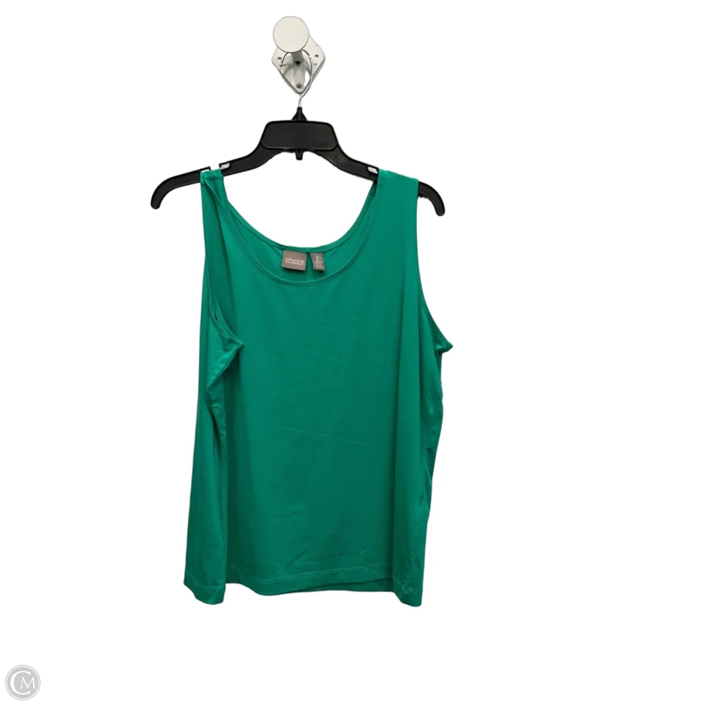 Top Sleeveless Basic By Chicos In Green, Size: Xl
