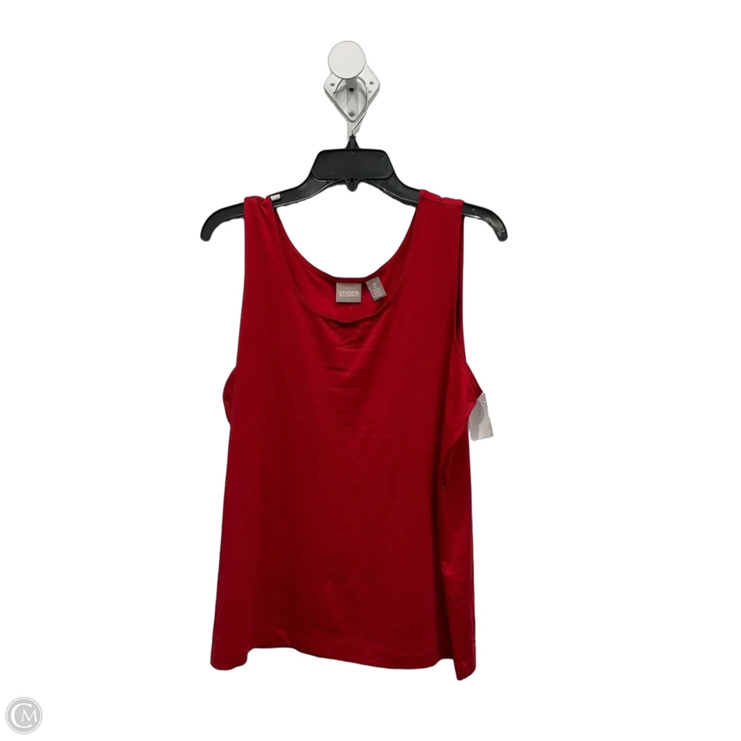 Top Sleeveless Basic By Chicos In Red, Size: Xl