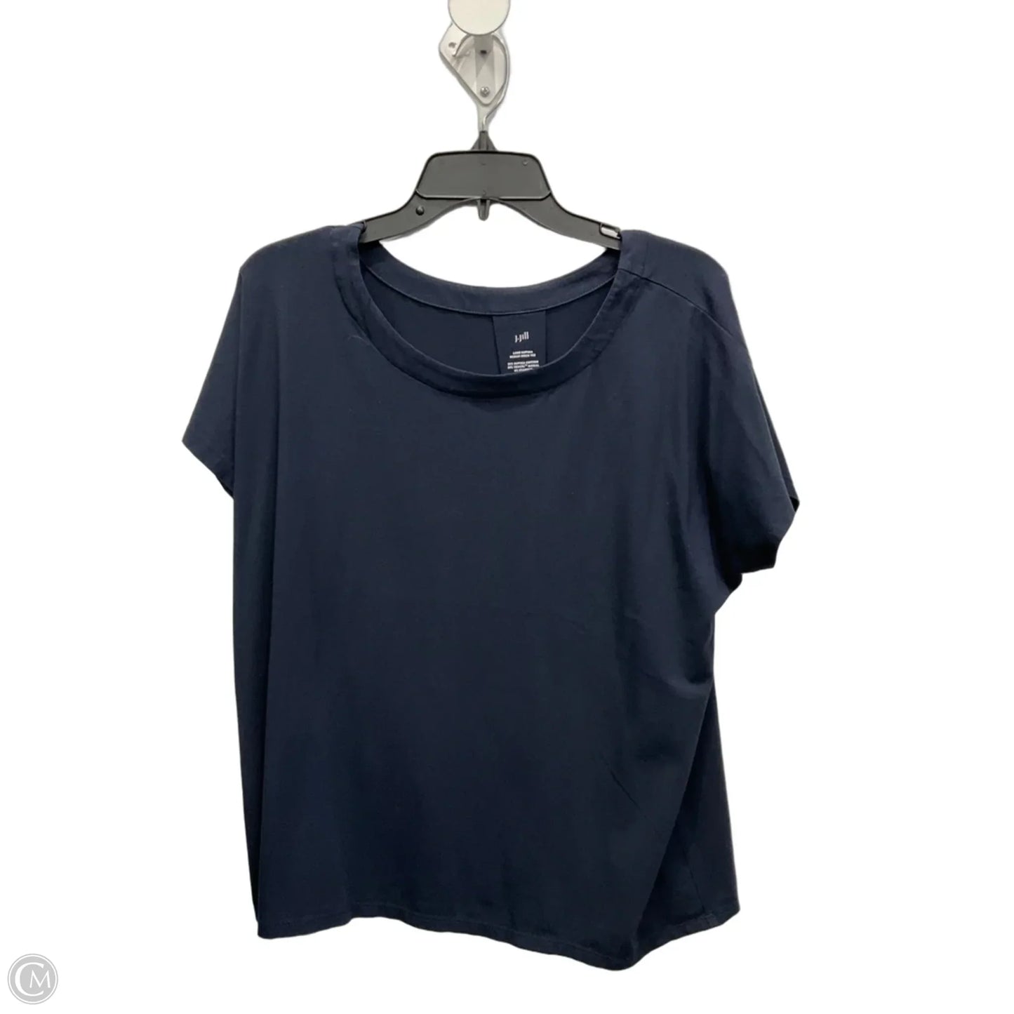 Top Short Sleeve Basic By J. Jill In Navy, Size: L