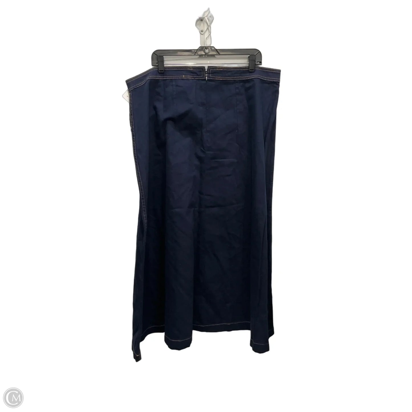 Skirt Maxi By Vince Camuto In Blue Denim, Size: 18