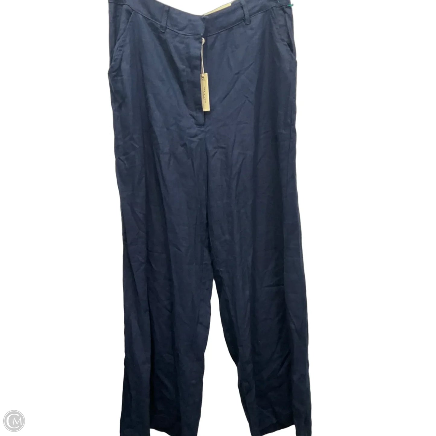 Pants Linen By Max Studio In Navy, Size: 12