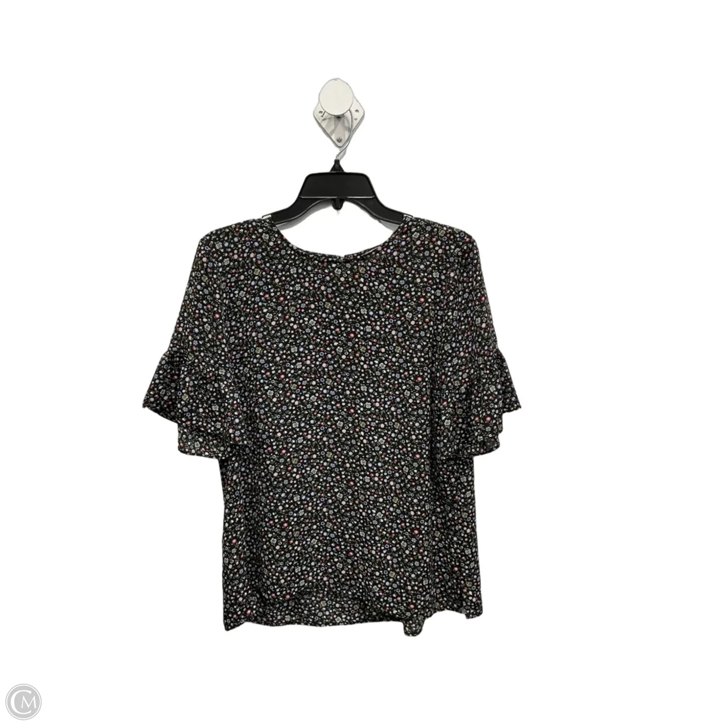 Top Short Sleeve By Loft In Floral Print, Size: S