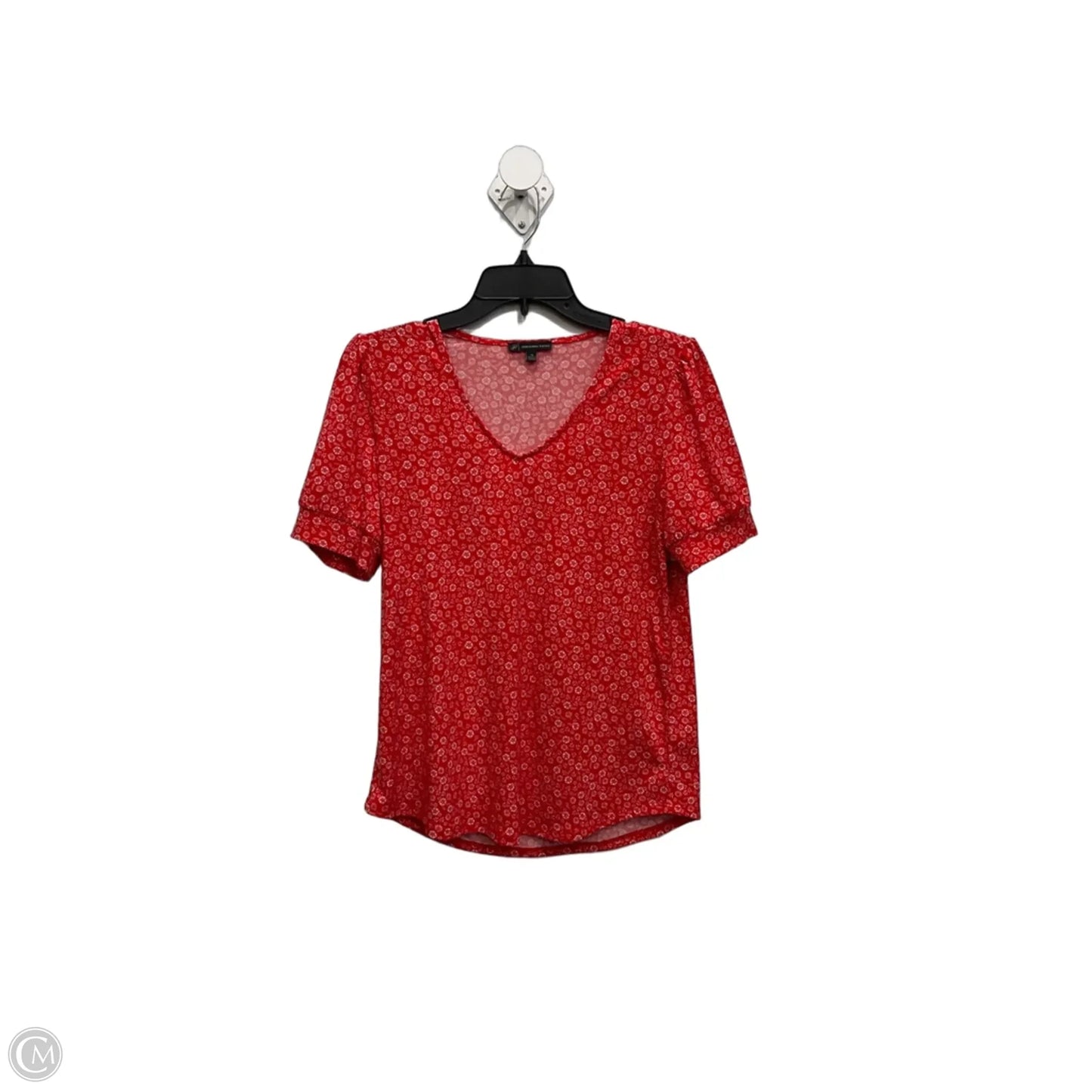 Top Short Sleeve By Adrianna Papell In Red, Size: Xs