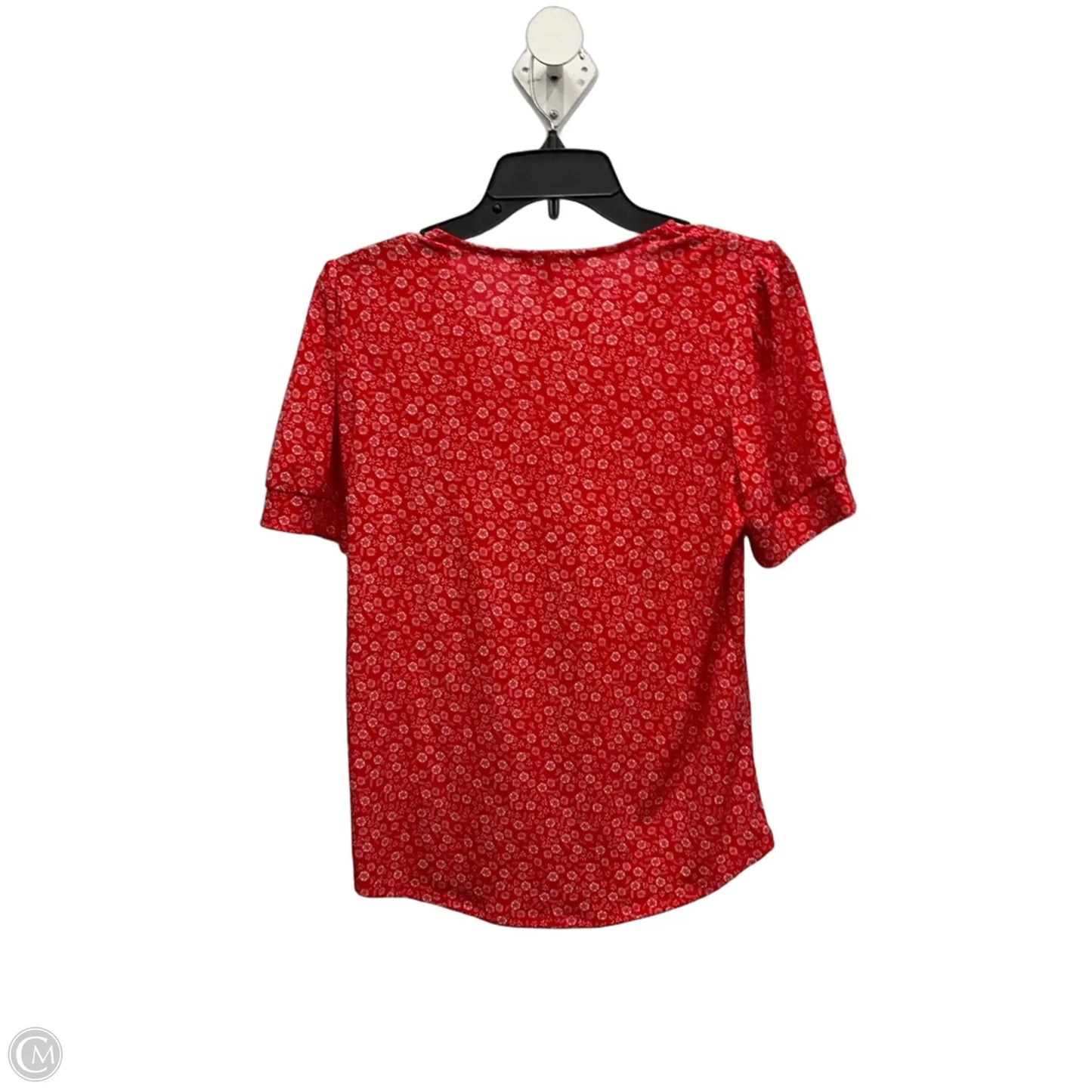 Top Short Sleeve By Adrianna Papell In Red, Size: Xs