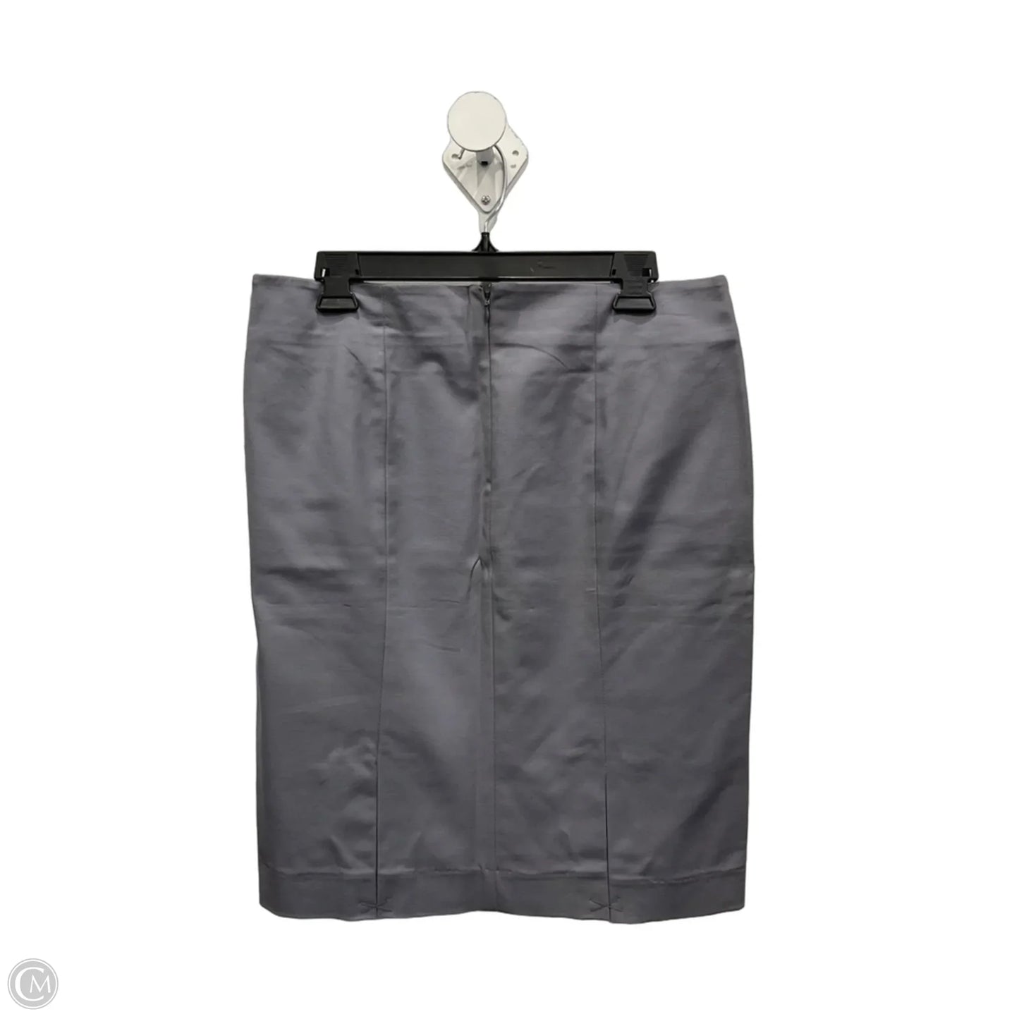 Skirt Midi By Ellen Tracy In Grey, Size: 10