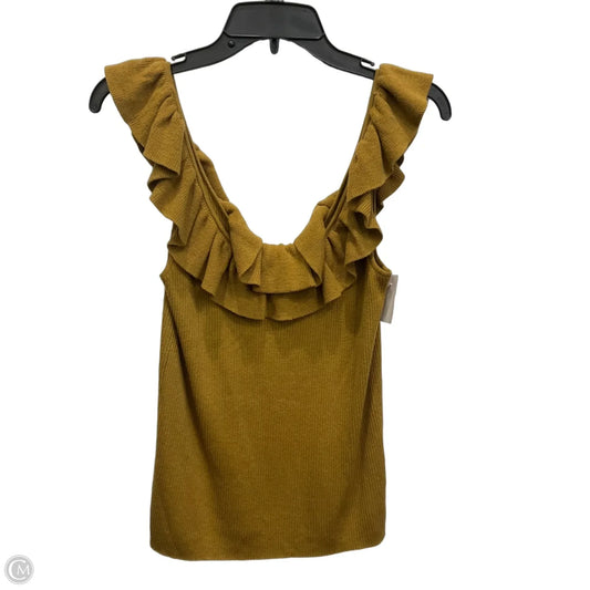 Top Sleeveless By Madewell In Yellow, Size: L