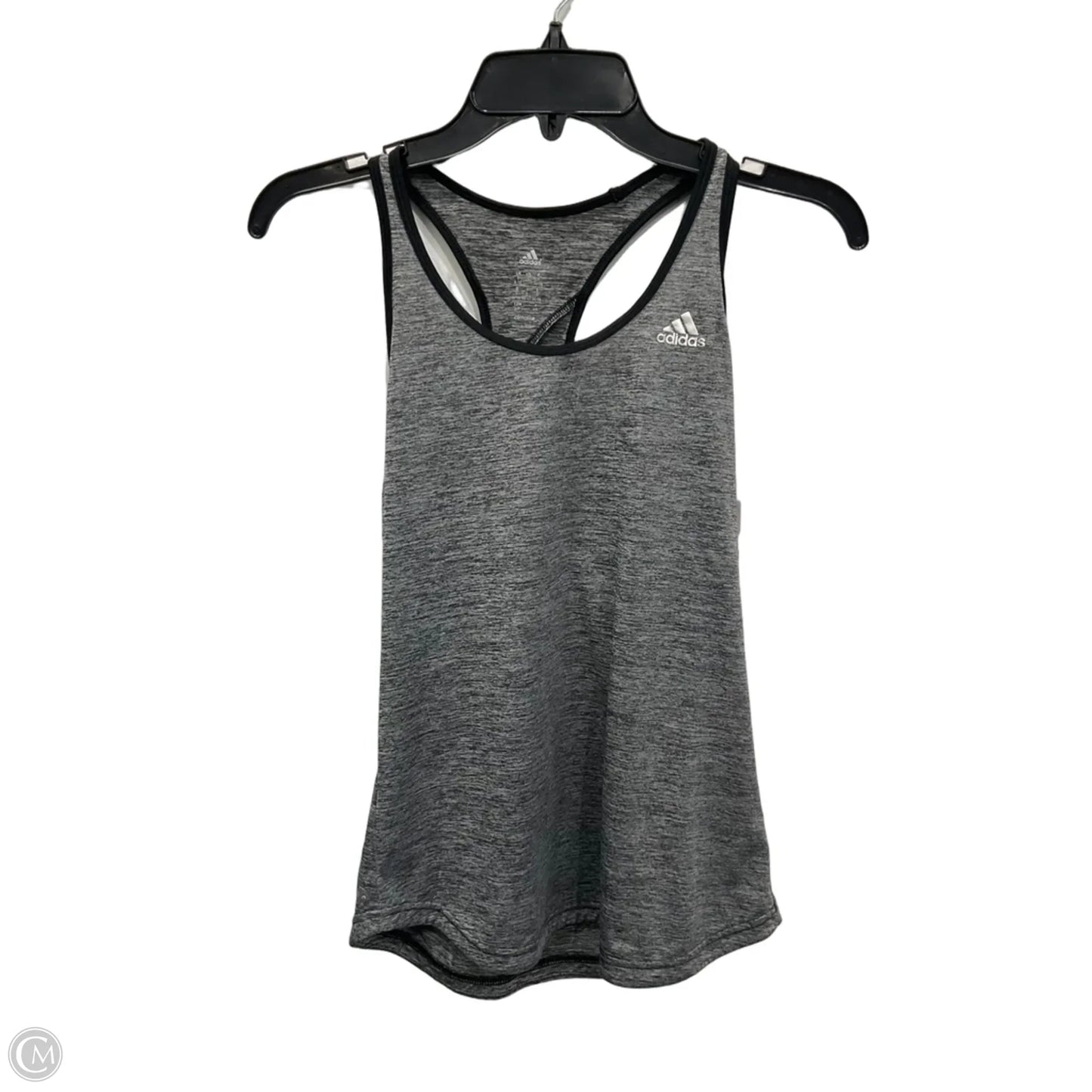 Athletic Tank Top By Adidas In Grey, Size: S