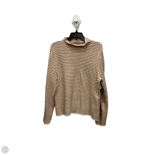 Sweater By J. Crew In White & Yellow, Size: L