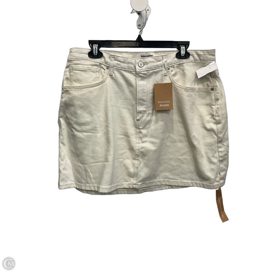 Skirt Mini & Short By Reformation In White Denim, Size: 10