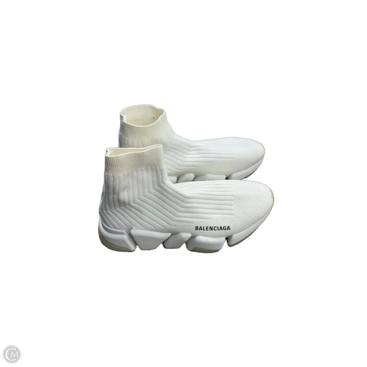 Shoes Luxury Designer By Balenciaga In White, Size: 7