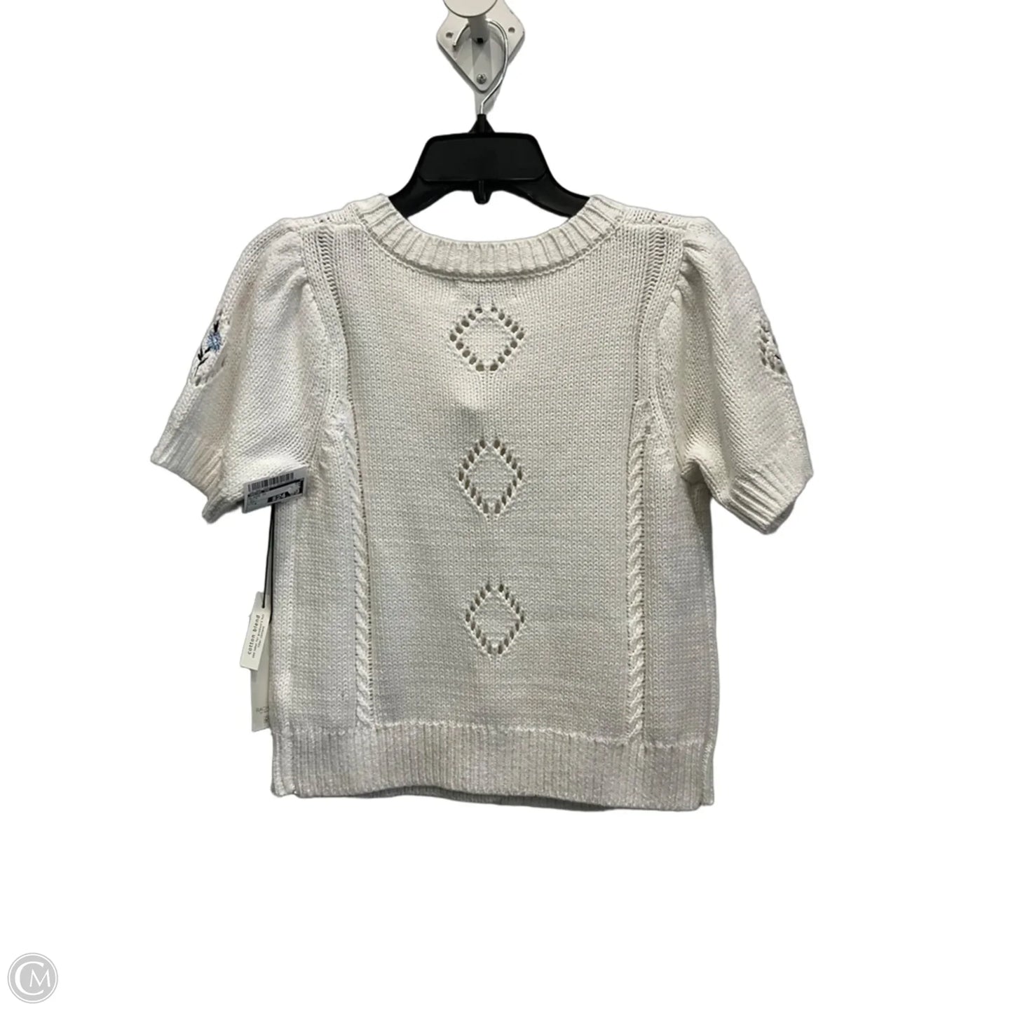 Blouse Short Sleeve By Rachel Zoe In White, Size: S
