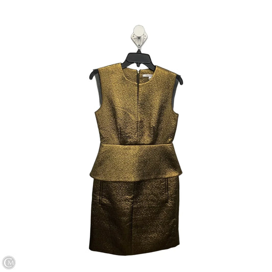 Dress Designer By Diane Von Furstenberg In Gold, Size: Xs