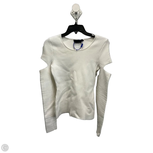 Top Long Sleeve Luxury Designer By Alexander Wang In White, Size: S