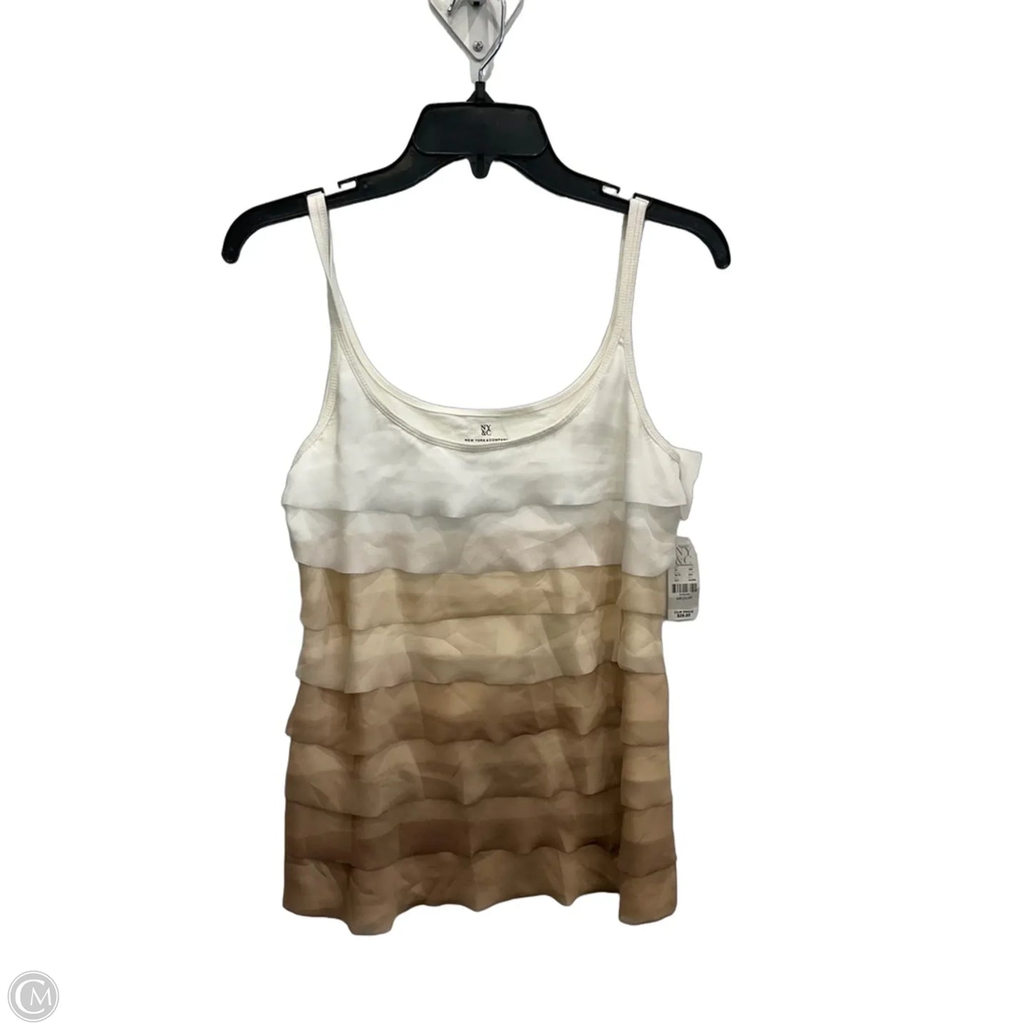Top Sleeveless By New York And Co In Tan, Size: M