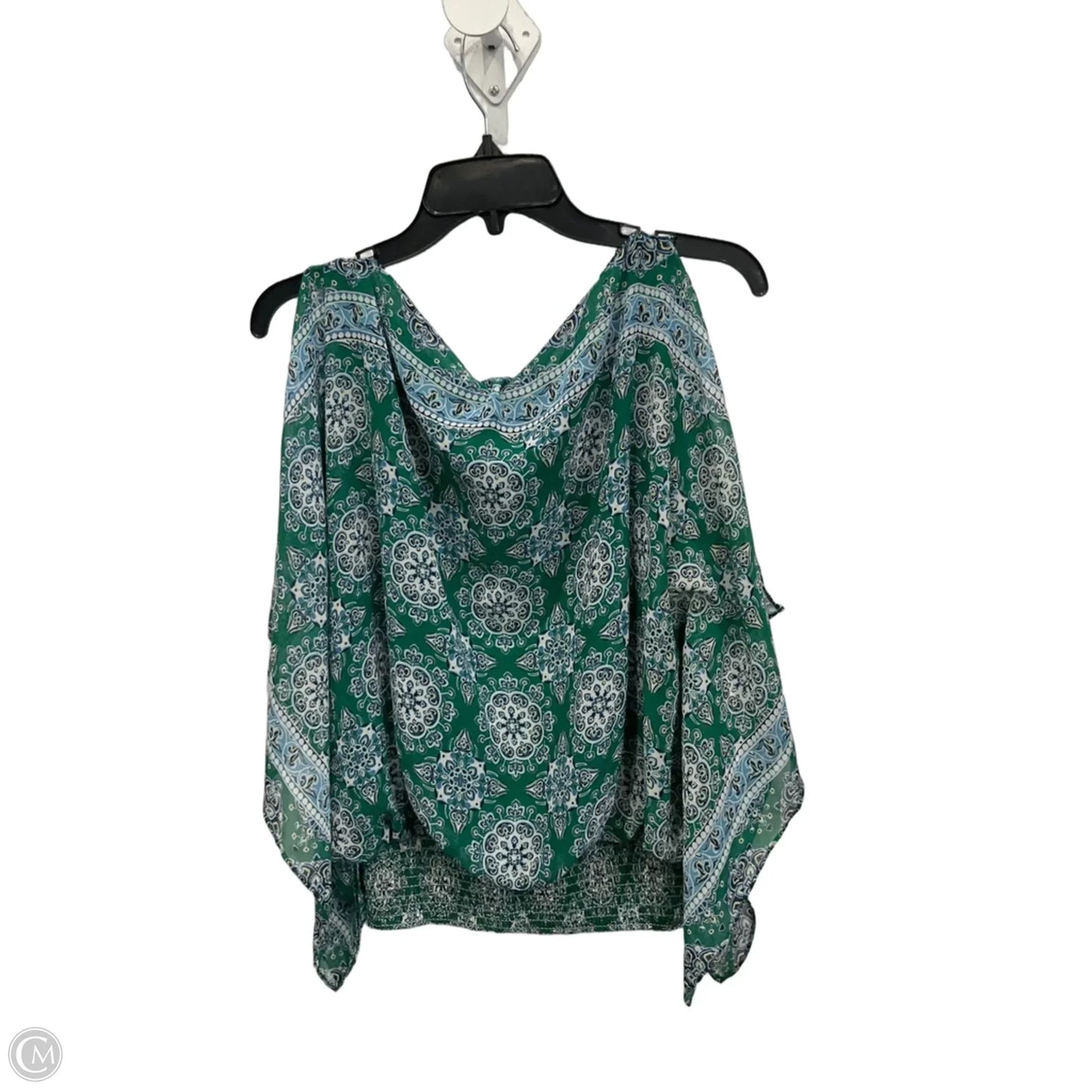 Top Short Sleeve By Max Studio In Green, Size: M
