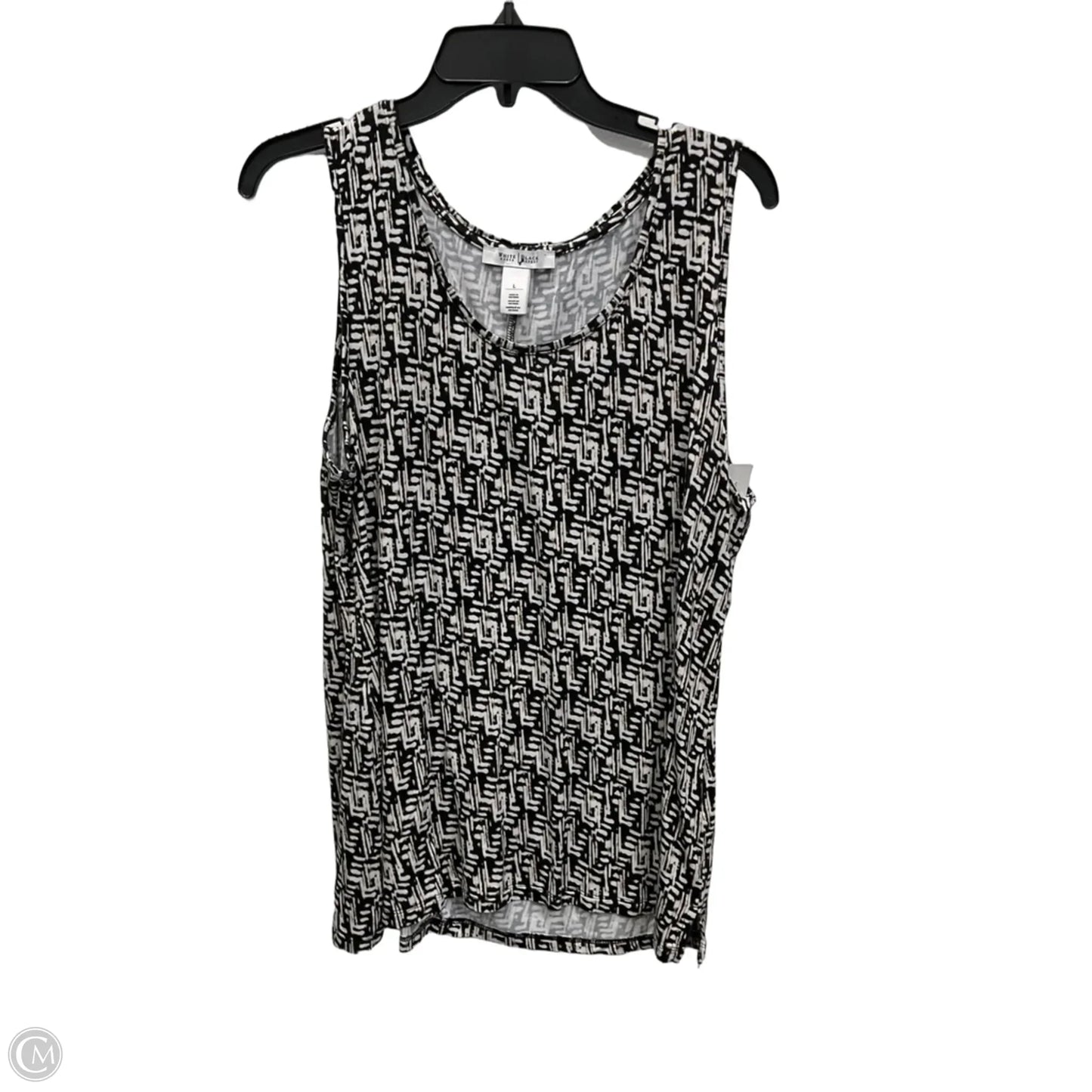 Top Sleeveless By White House Black Market In Black & White, Size: L