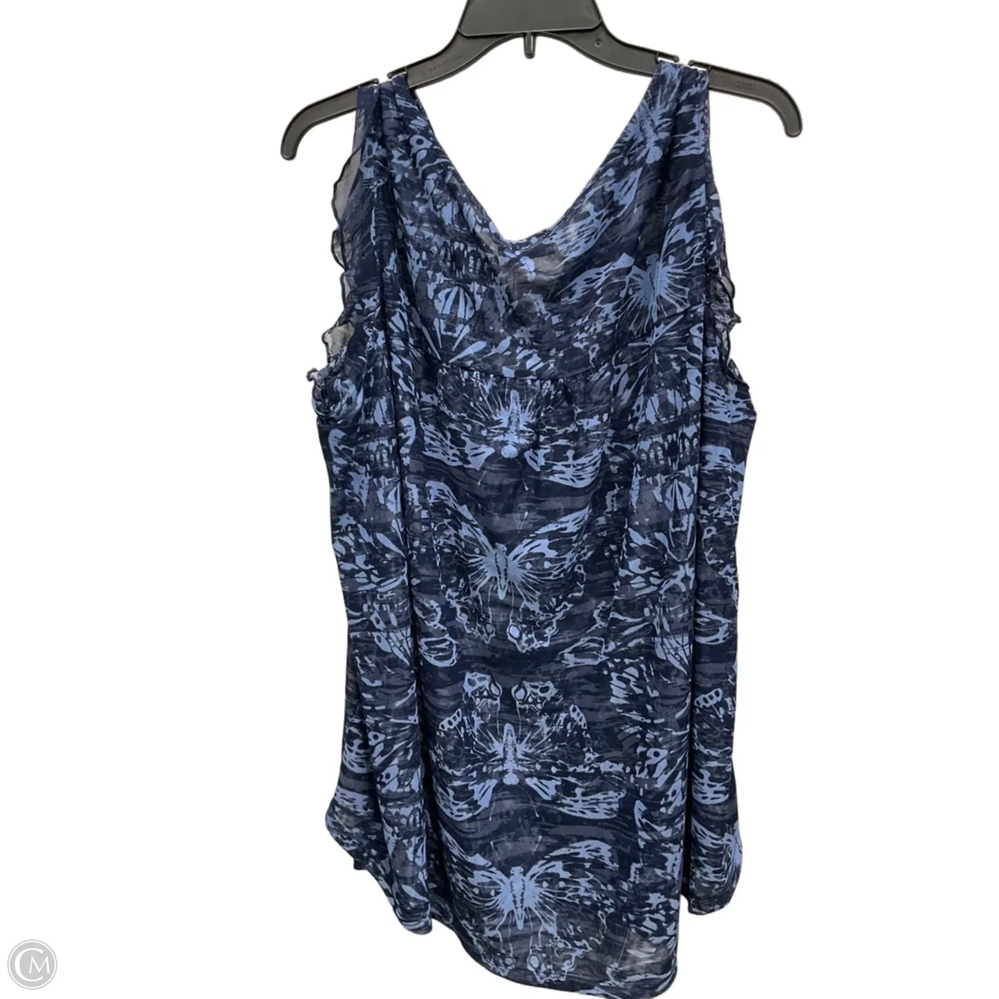 Top Sleeveless By Lane Bryant In Blue, Size: 3x