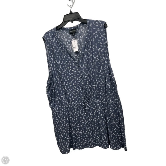 Top Sleeveless By Lane Bryant In Blue, Size: 3x