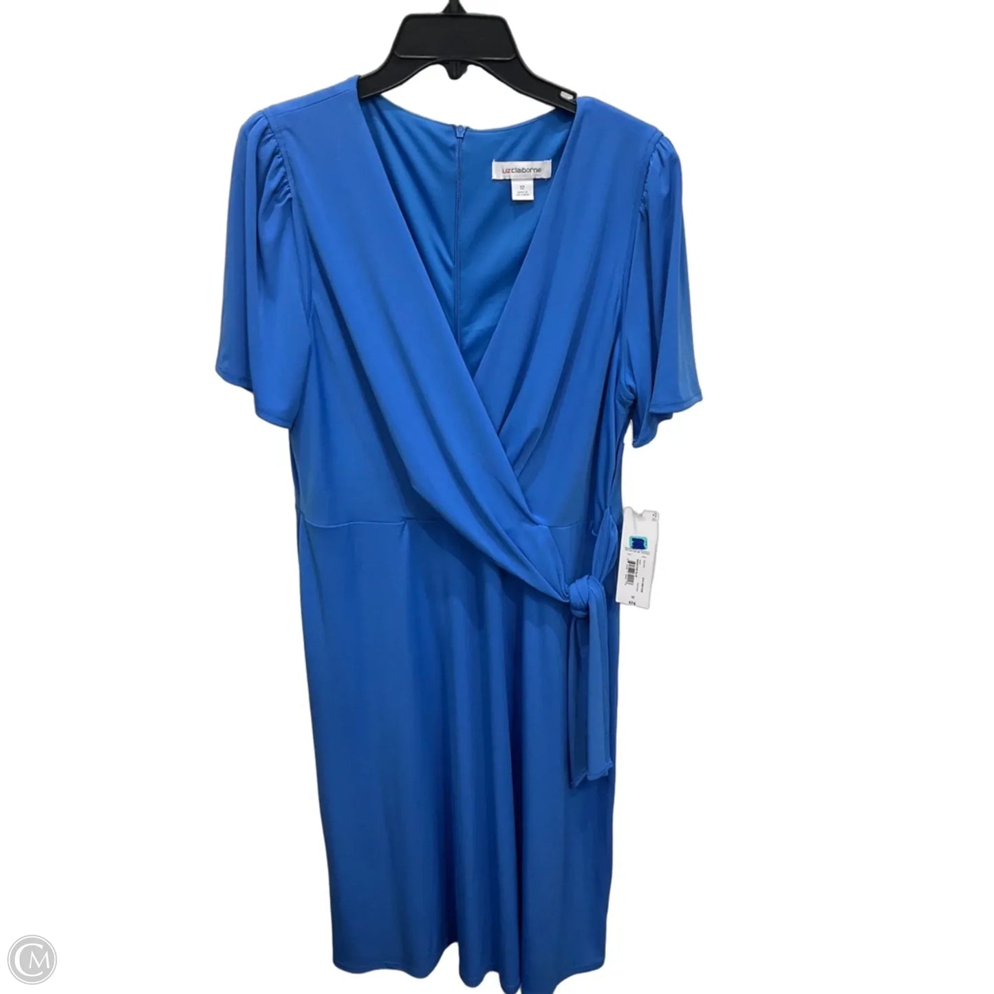 Dress Casual Midi By Liz Claiborne In Blue, Size: L
