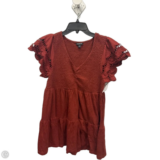 Top Short Sleeve By Torrid In Orange, Size: L
