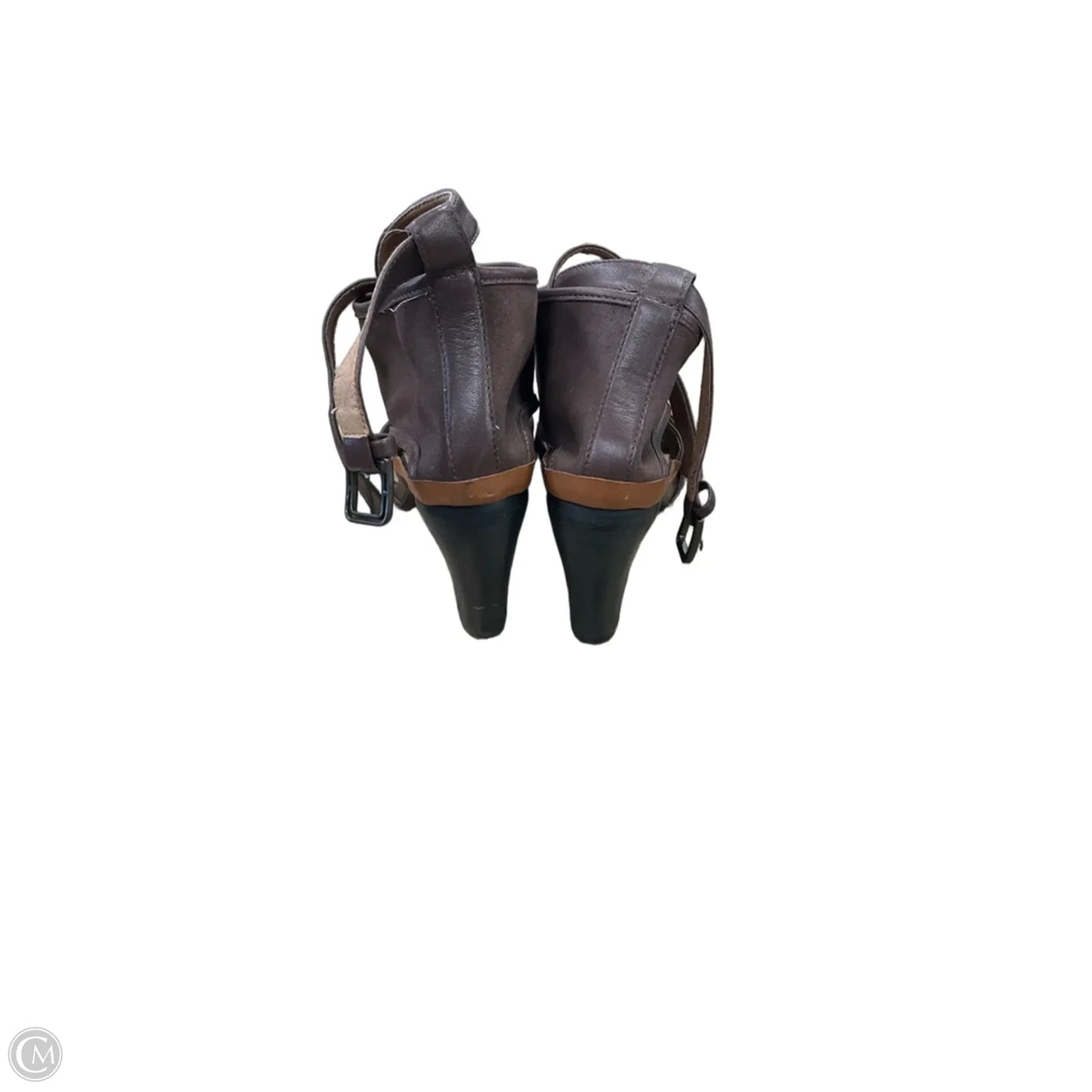 Sandals Heels Block By Cmc In Brown, Size: 7.5