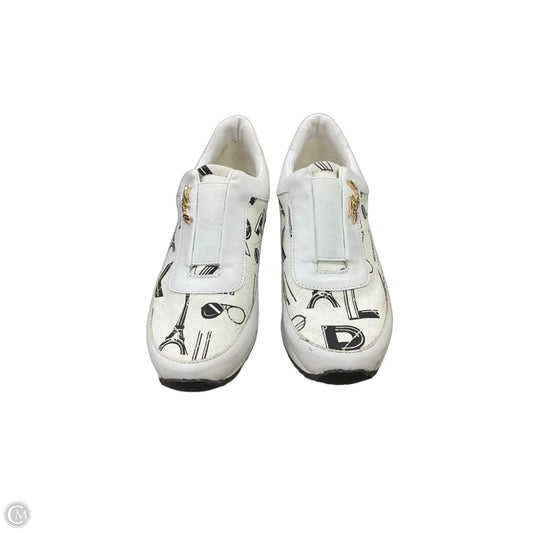 Shoes Designer By Karl Lagerfeld In Black & White, Size: 7.5
