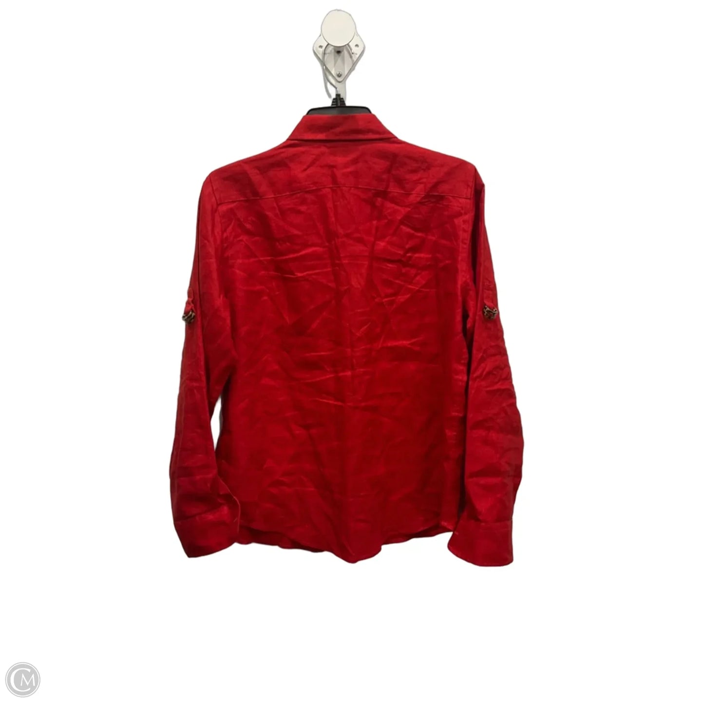 Top Long Sleeve By Ralph Lauren In Red, Size: S