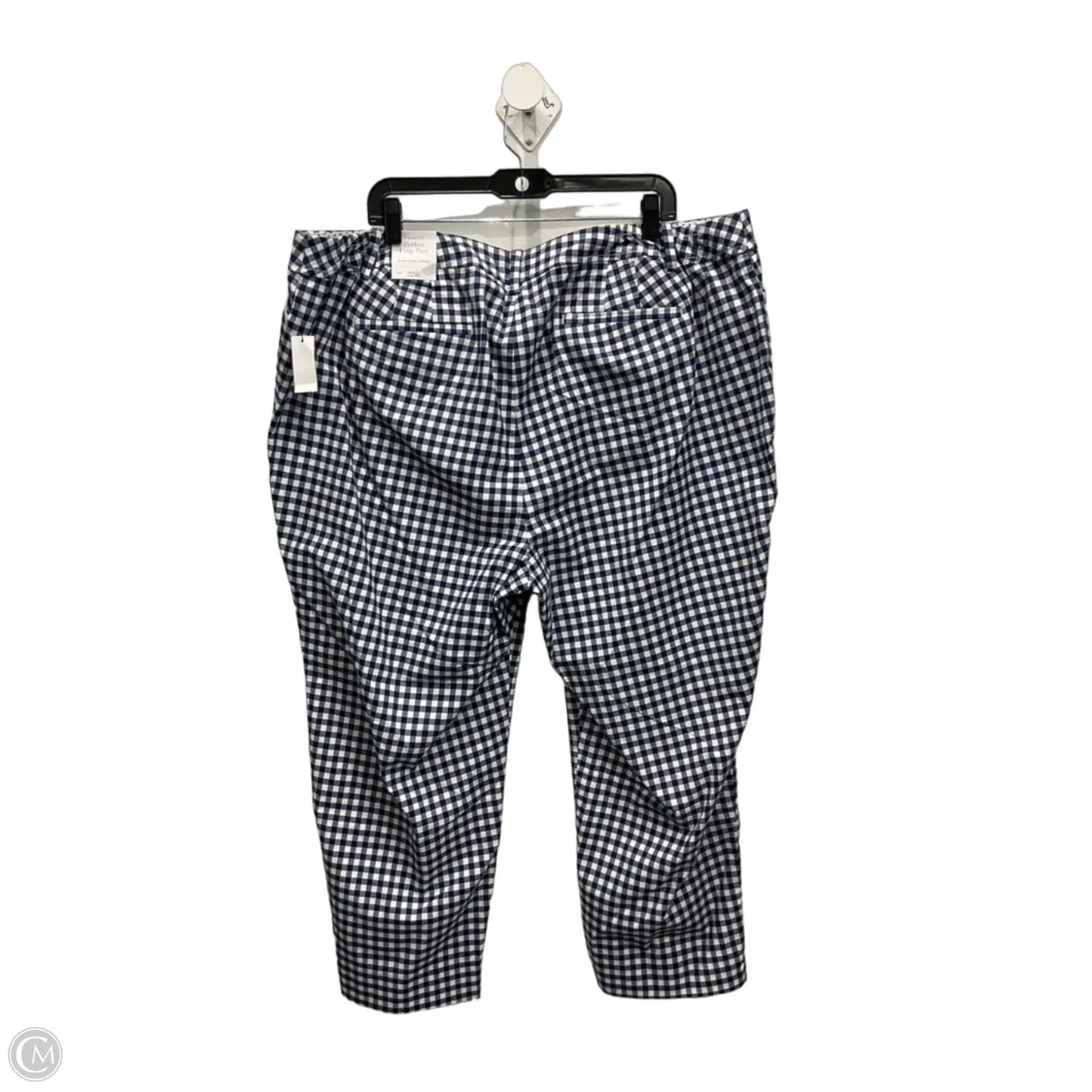 Pants Cropped By Talbots In Blue & White, Size: 22