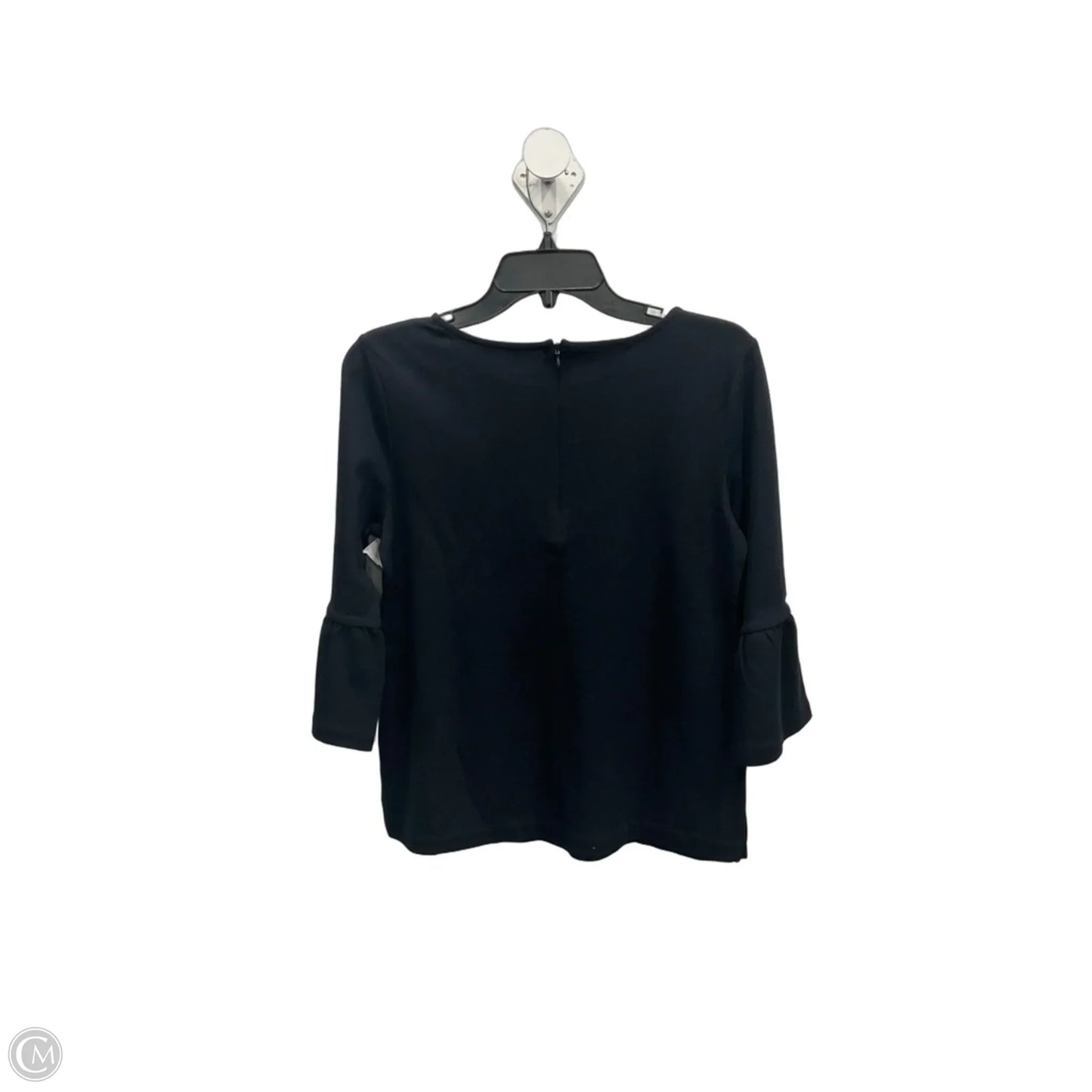Top 3/4 Sleeve By Talbots In Black, Size: M