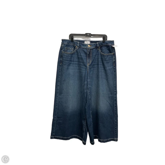Jeans Wide Leg By Lane Bryant In Blue, Size: 16