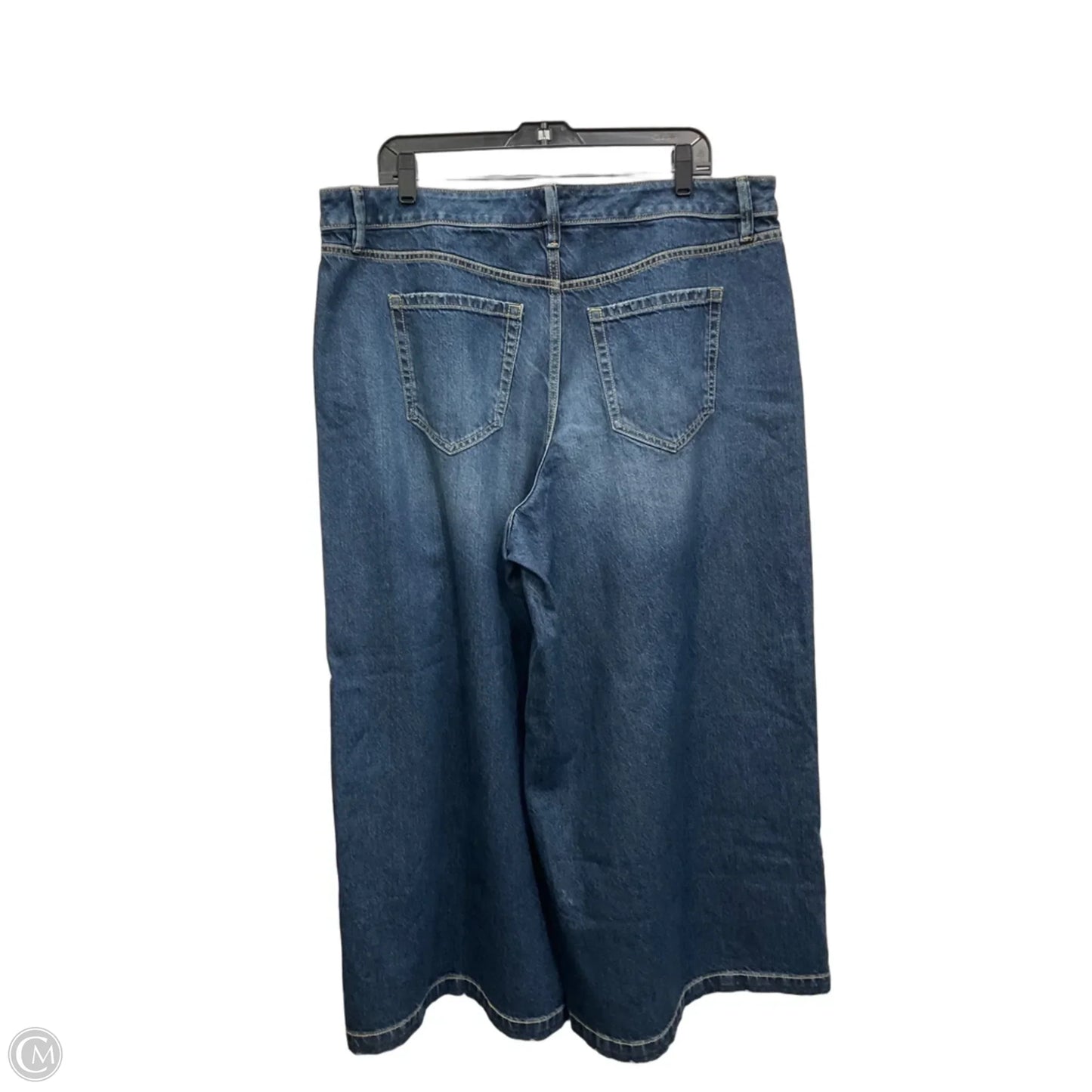 Jeans Wide Leg By Lane Bryant In Blue, Size: 16