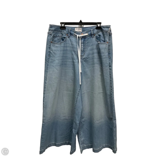 Jeans Wide Leg By Lane Bryant In Blue, Size: 16