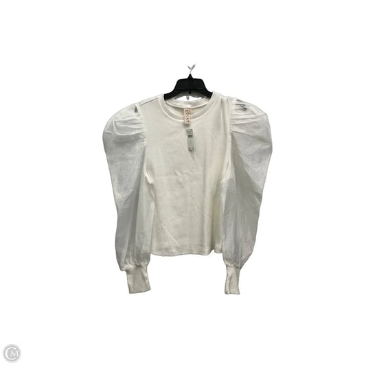 Top Long Sleeve By Dolan In White, Size: 1x