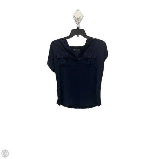 Top Short Sleeve By Inc In Navy, Size: S