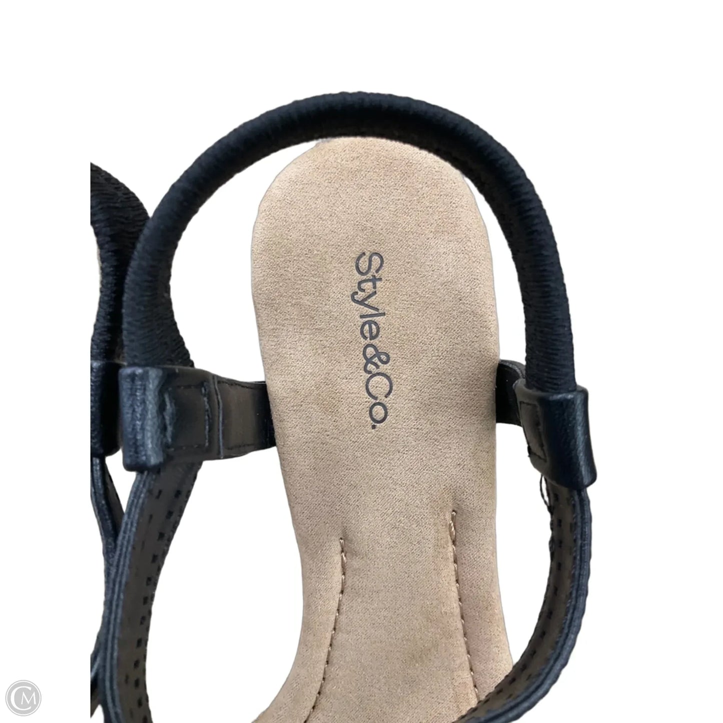 Sandals Heels Block By Style And Company In Black, Size: 8