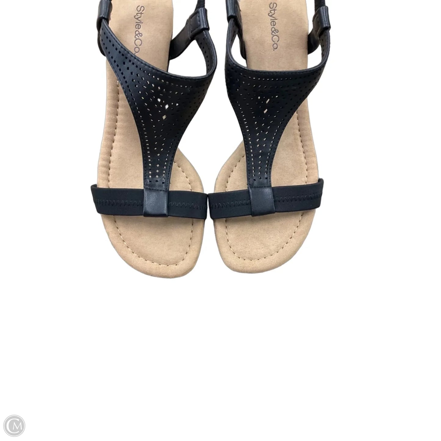 Sandals Heels Block By Style And Company In Black, Size: 8