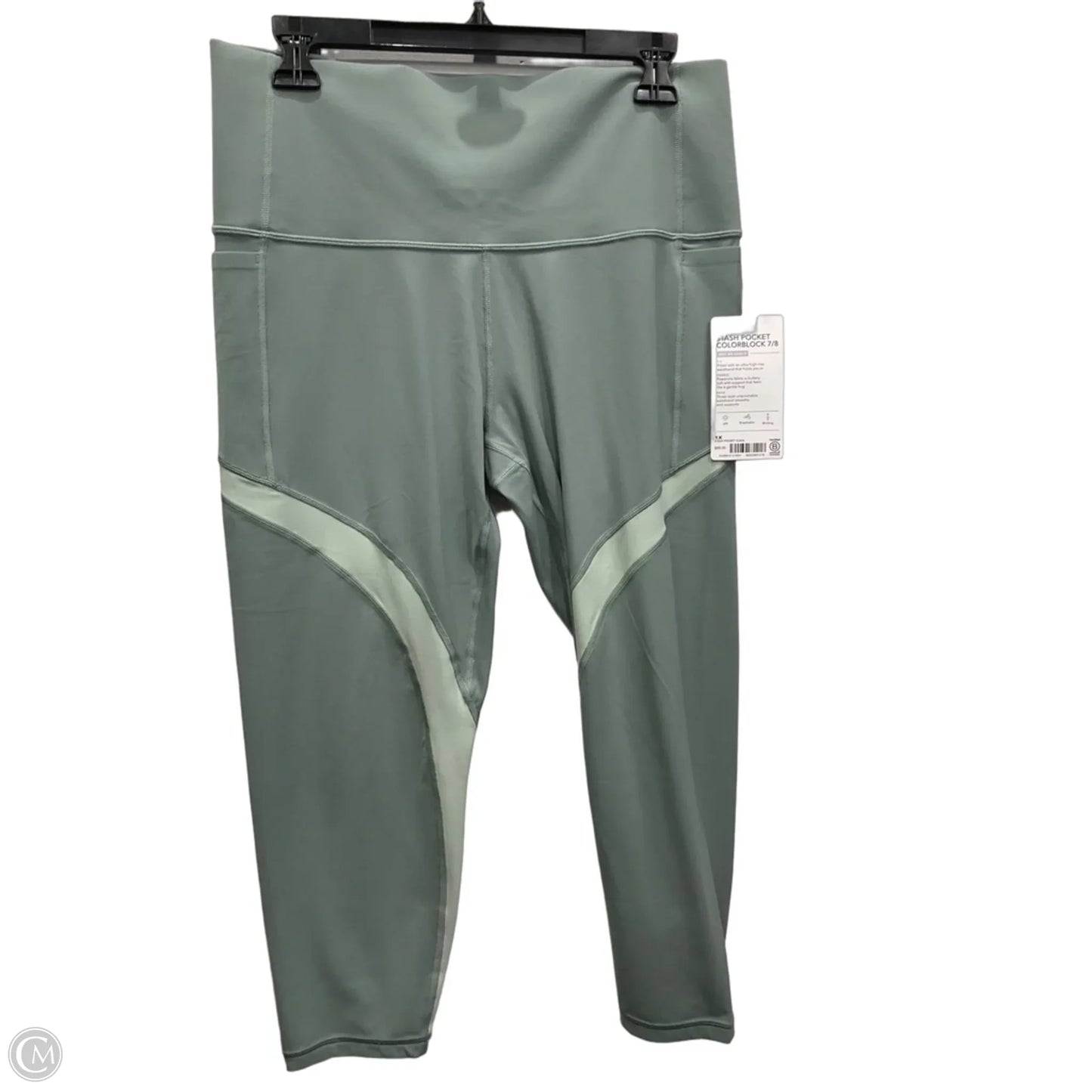 Athletic Leggings By Athleta In Green, Size: 1x