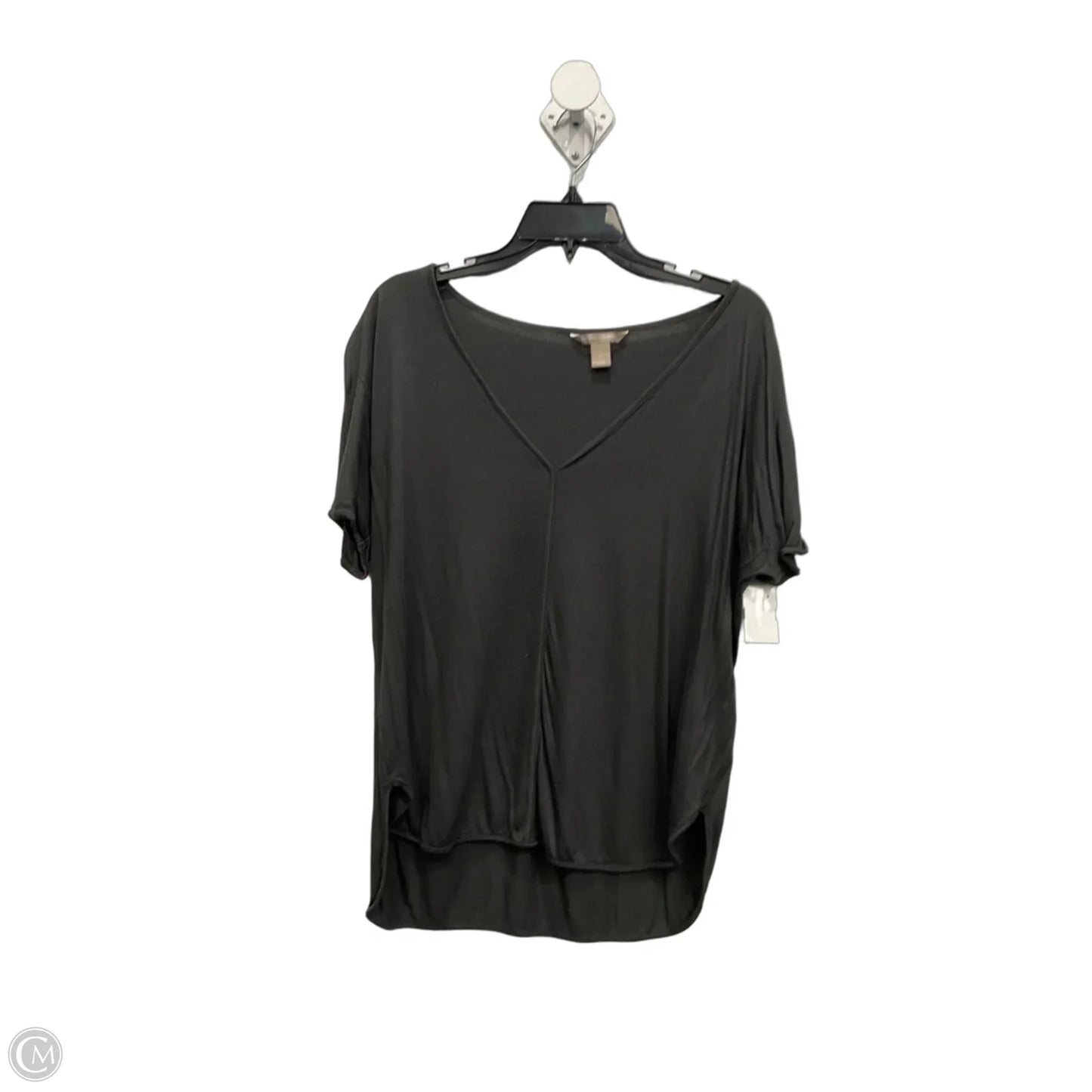 Top Short Sleeve By Banana Republic In Grey, Size: L