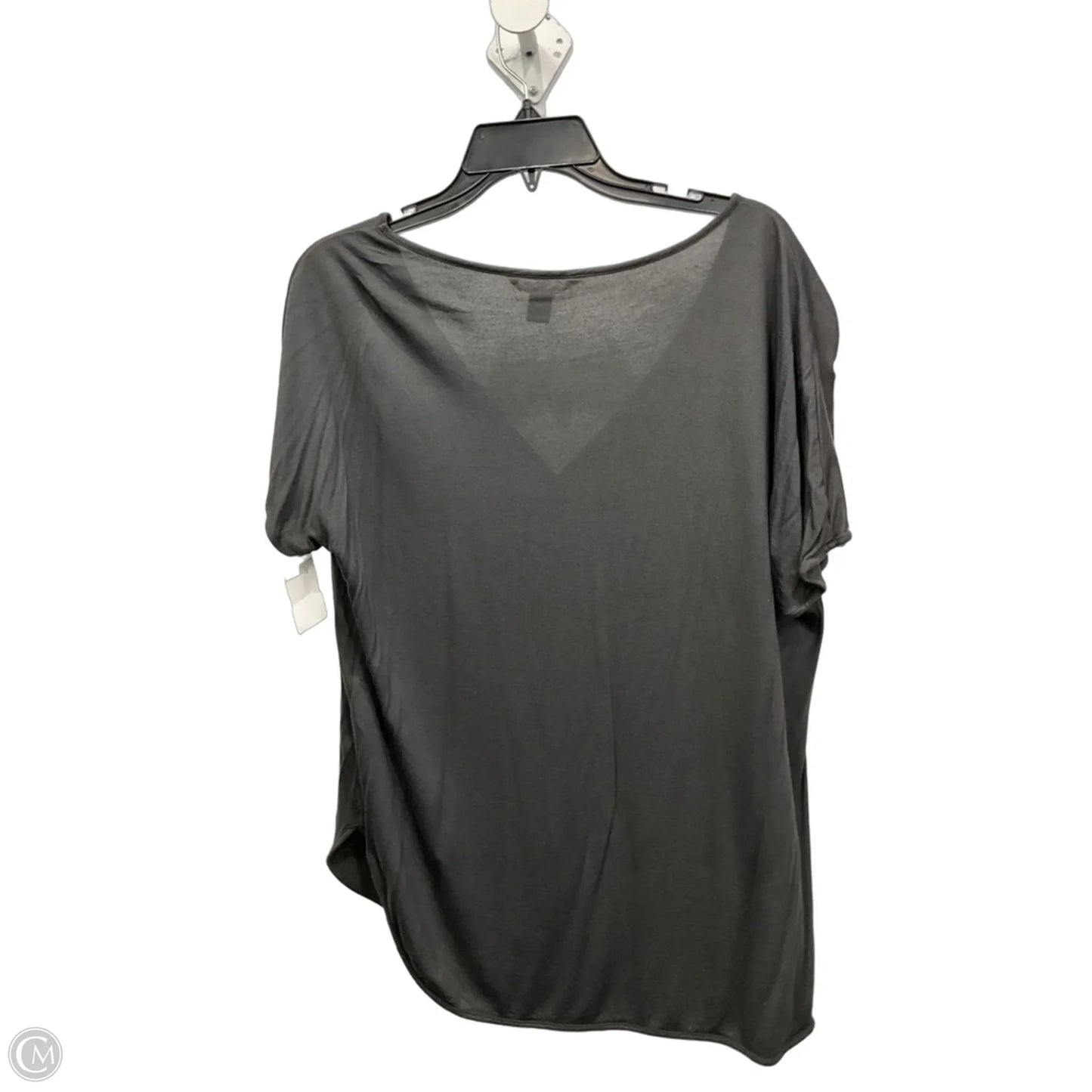 Top Short Sleeve By Banana Republic In Grey, Size: L