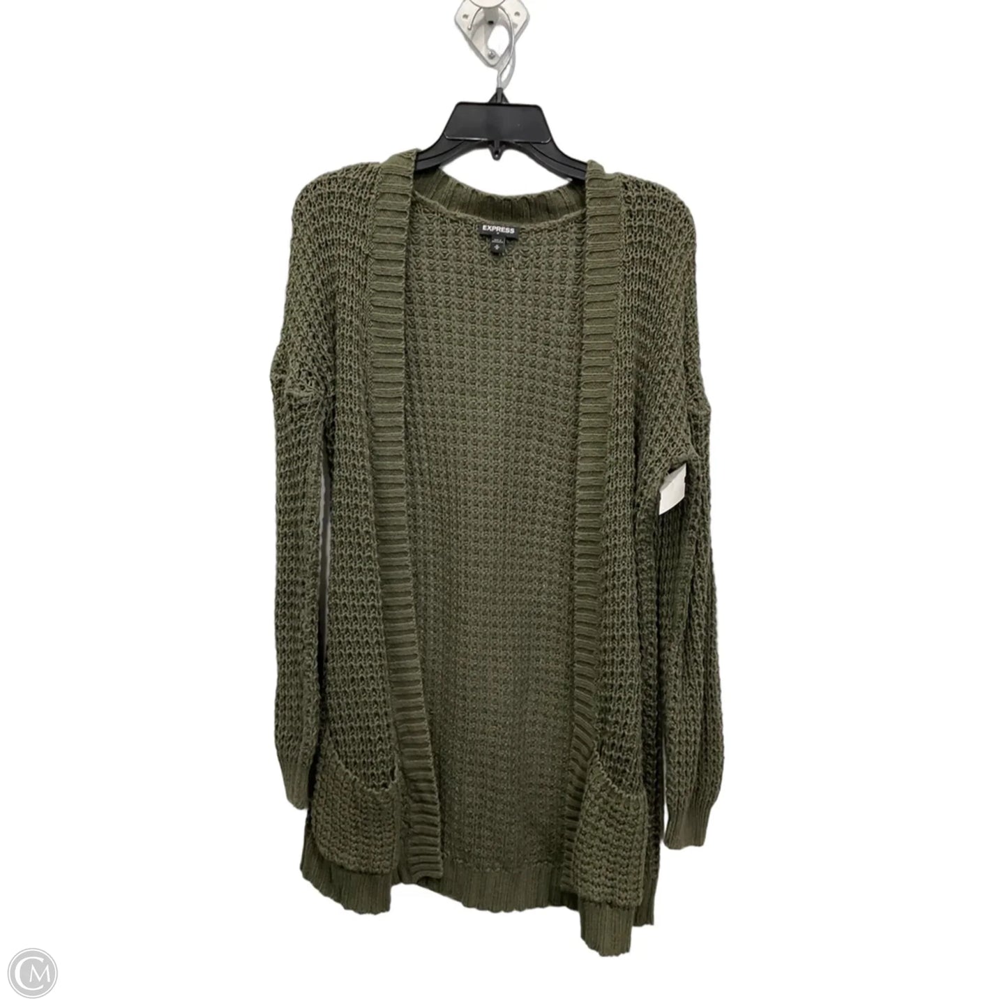 Cardigan By Express In Green, Size: M