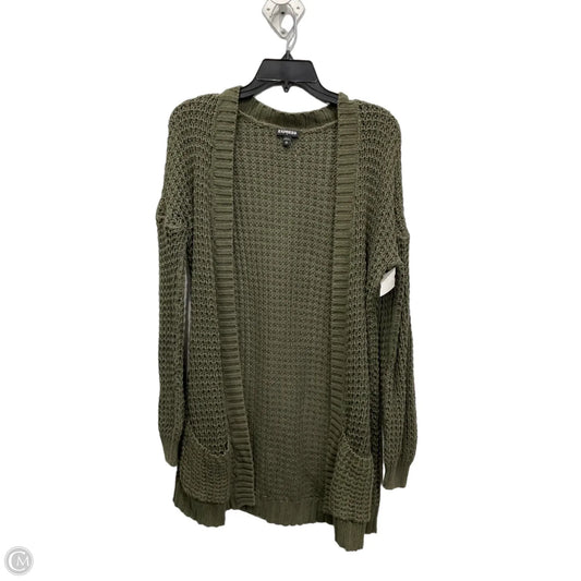 Cardigan By Express In Green, Size: M