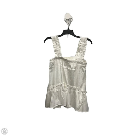 Top Sleeveless By Glam In White, Size: S