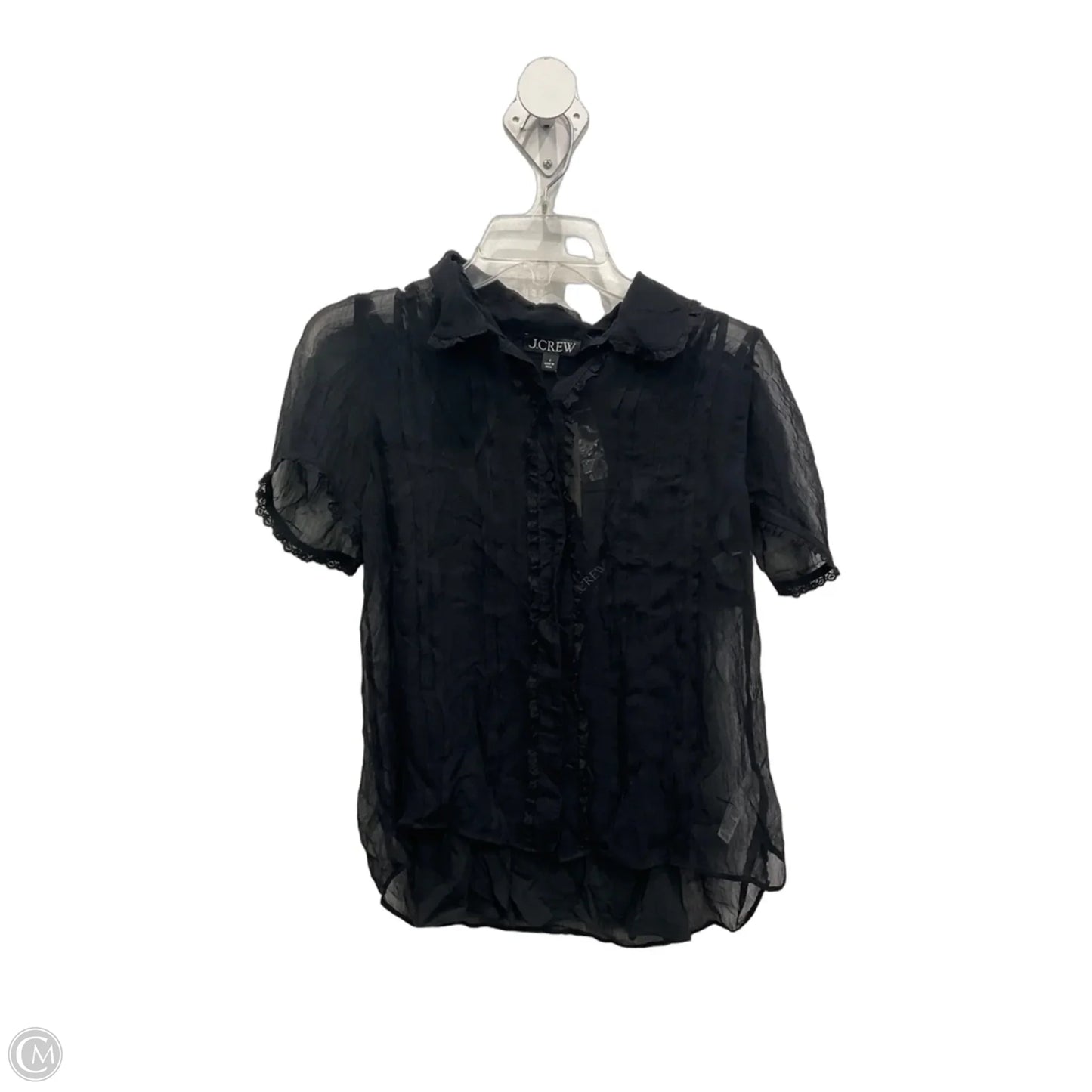 Top Short Sleeve By J. Crew In Black, Size: S