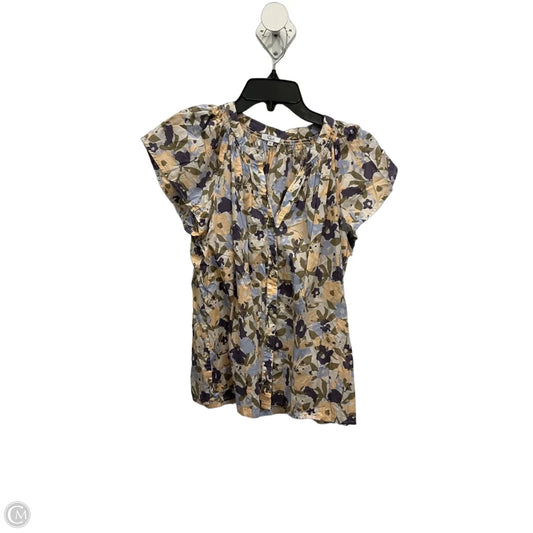 Blouse Short Sleeve By Rails In Multi-colored, Size: M