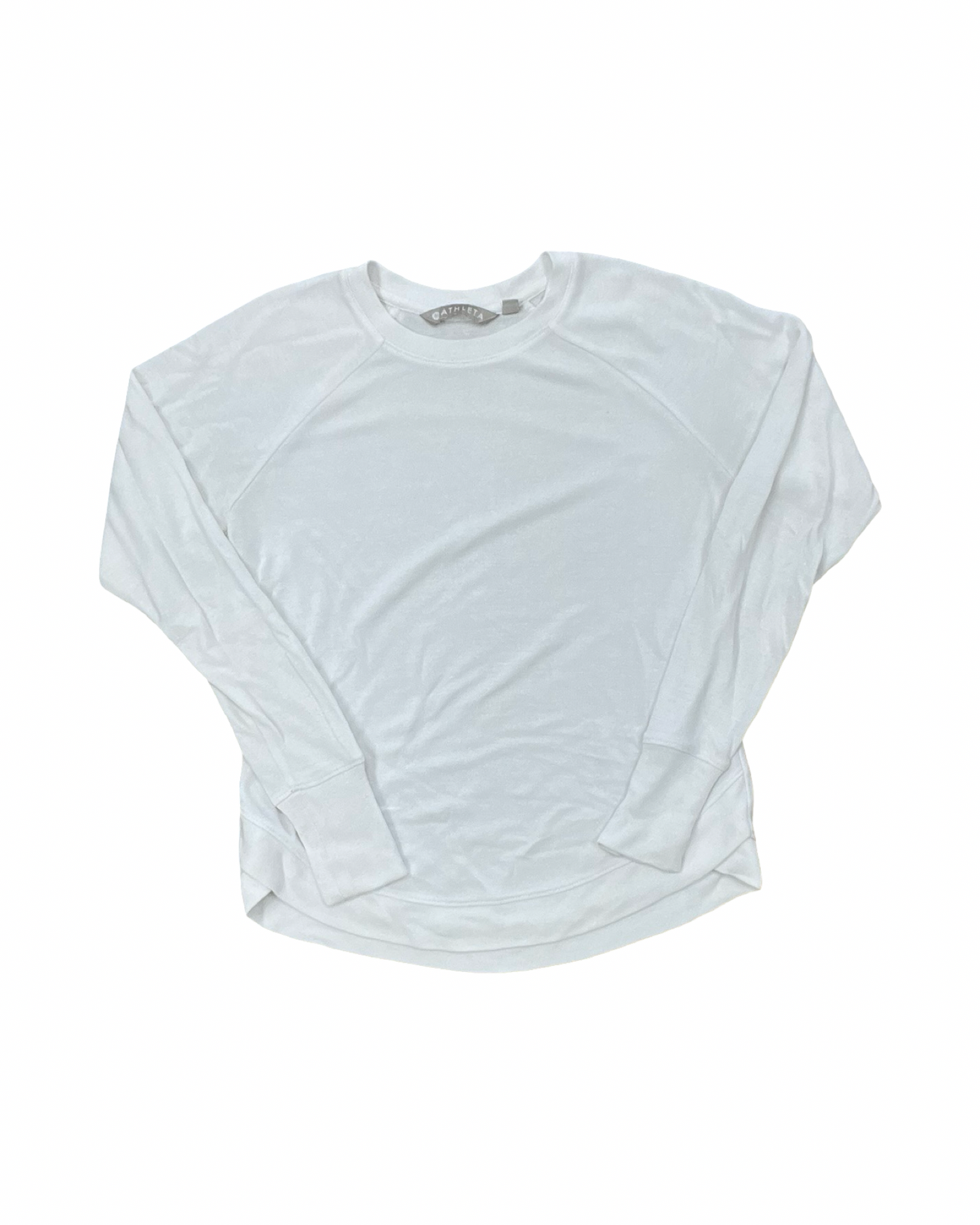 Athletic Top Ls Collar By Athleta In White, Size:Xxs