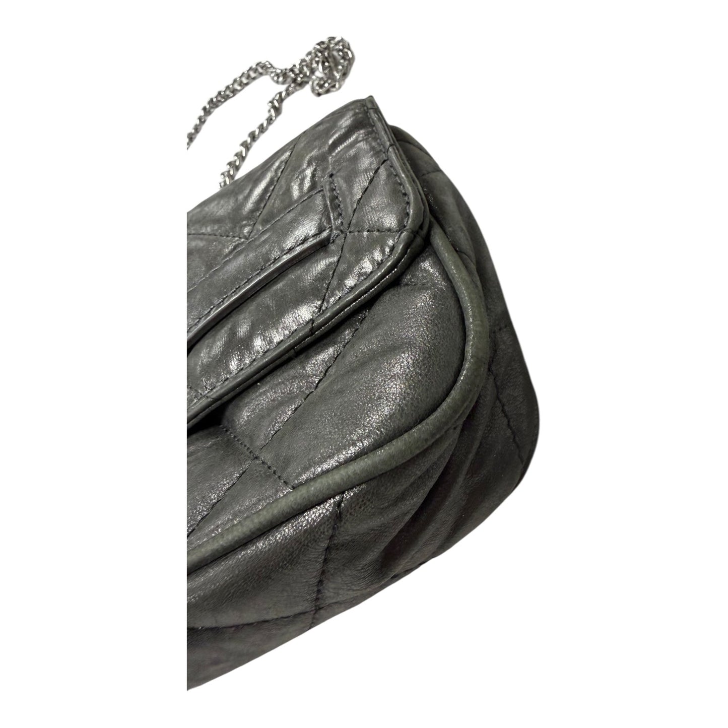 Crossbody Designer By Michael Kors In Silver, Size:Medium