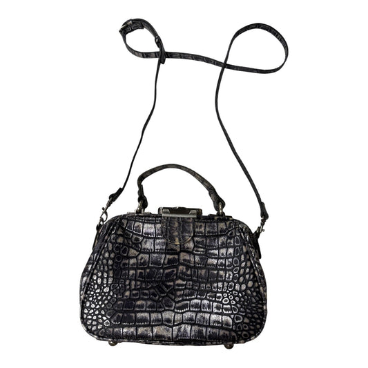 Crossbody Designer By Patricia Nash In Silver, Size:Small