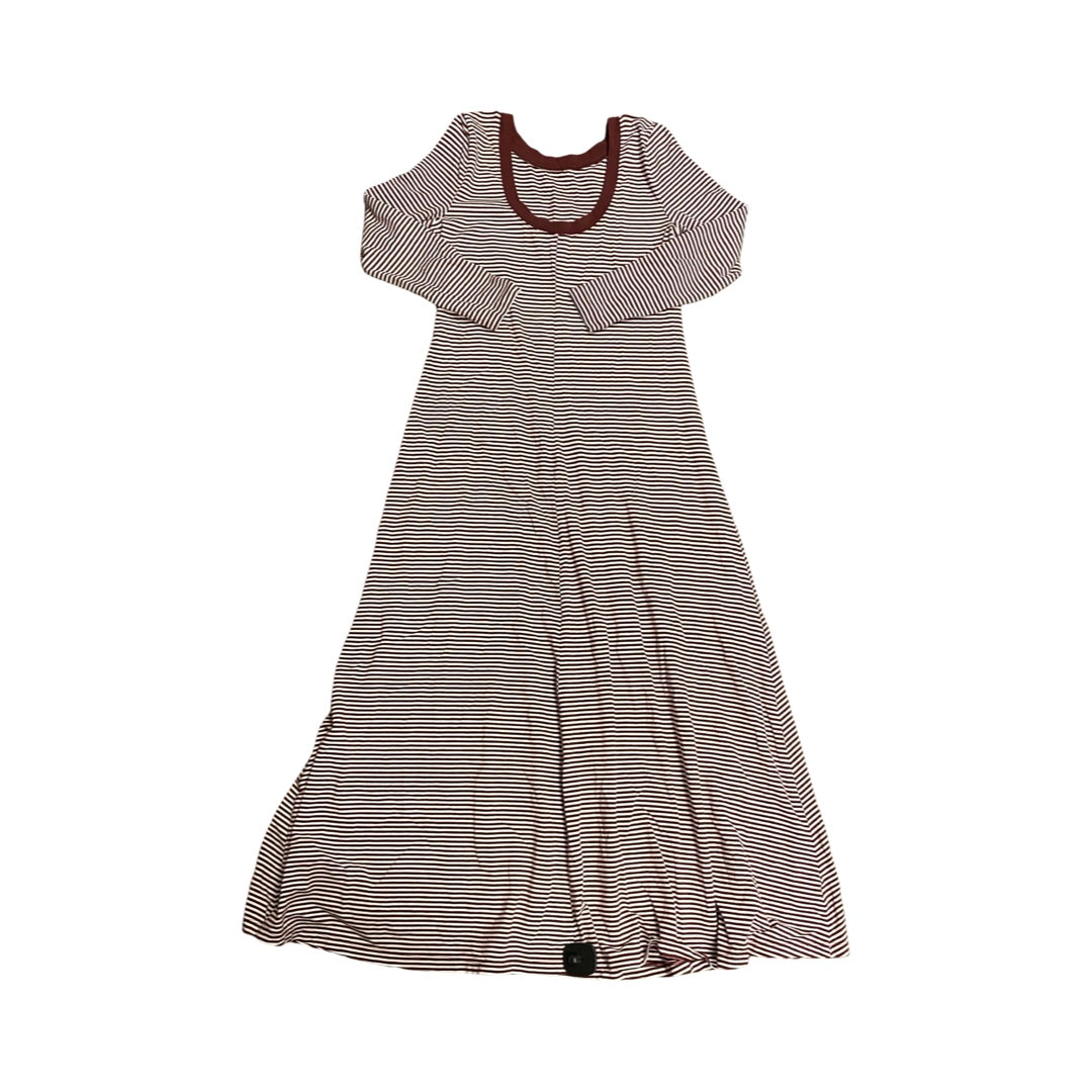 Dress Casual Maxi By Loft In Striped Pattern, Size:S