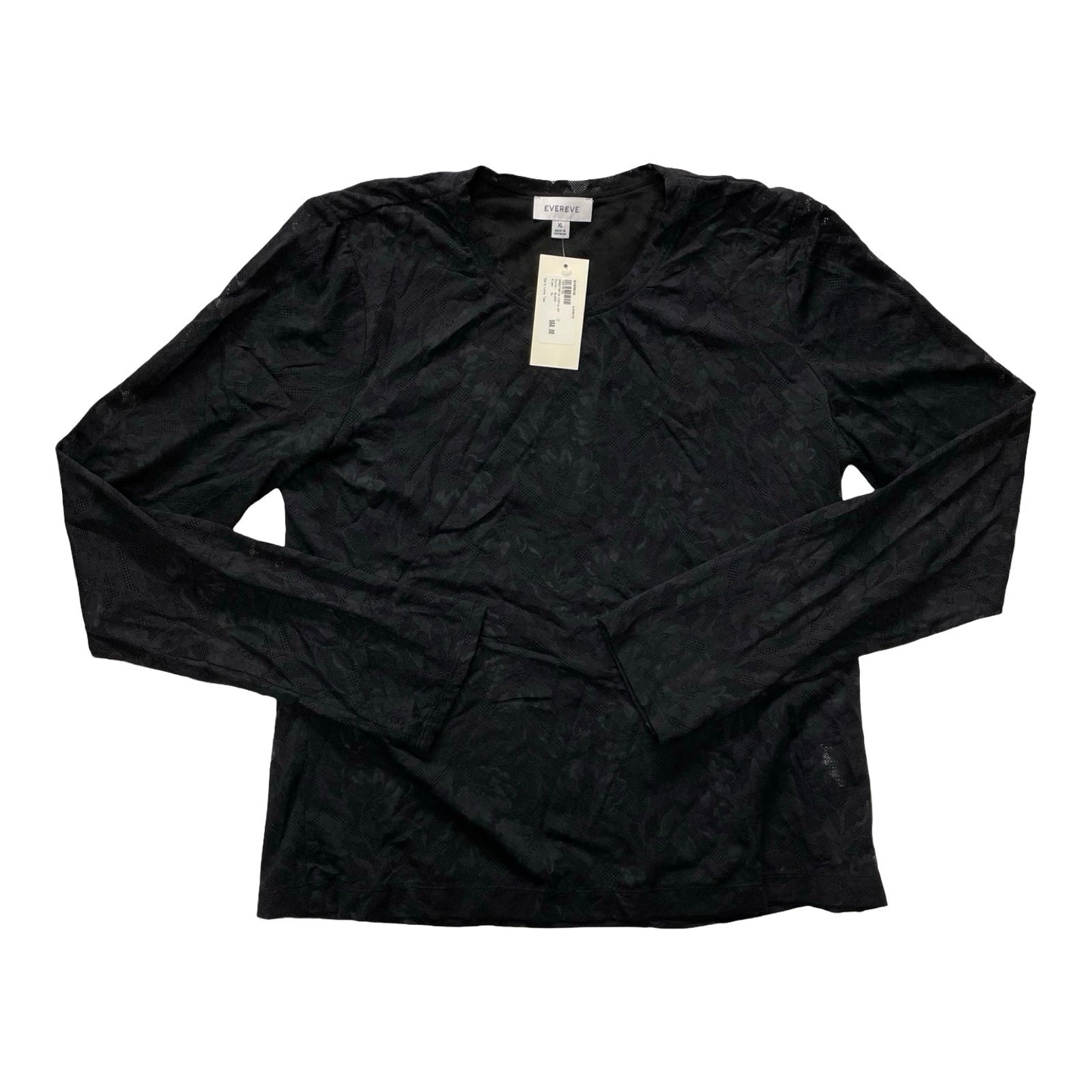 Top Ls By Evereve In Black, Size:Xl