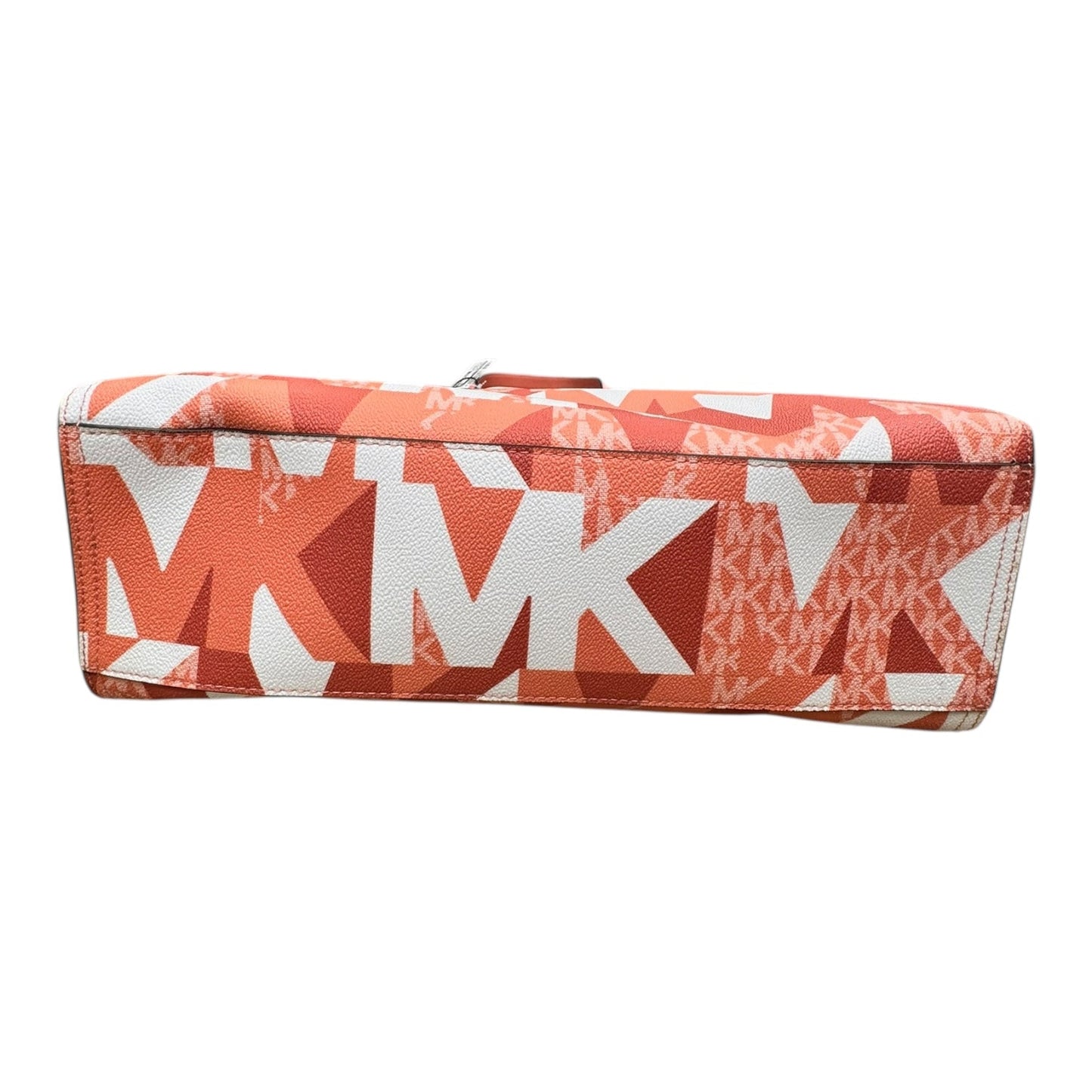 Handbag Designer By Michael Kors In Pink & White, Size:Large